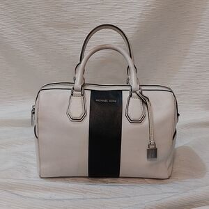 Michael Kors Ivory and Ebony Satchel